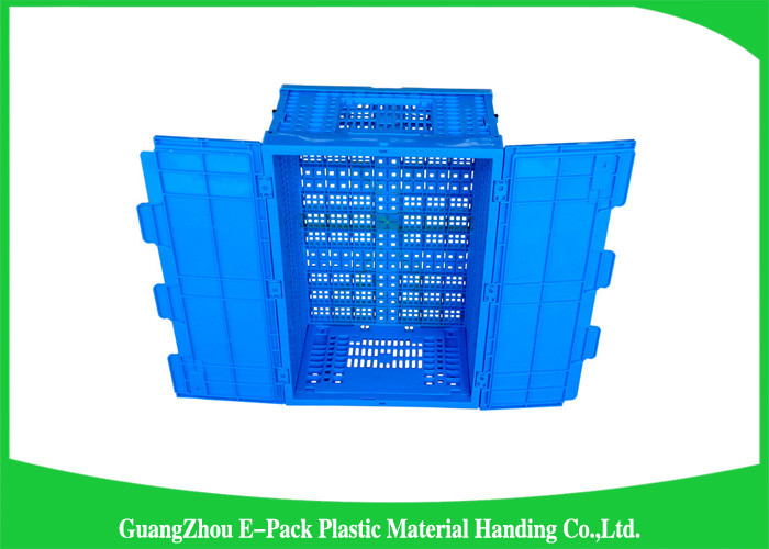 Light Weight Plastic Folding Storage Boxes , Collapsible Plastic Storage Crates