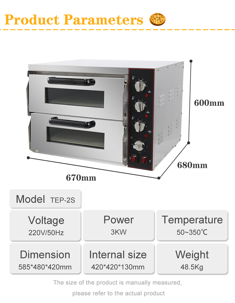 Multifunctional Commercial Electric Deck Pizza Bread Baking Machine for Food Beverage
