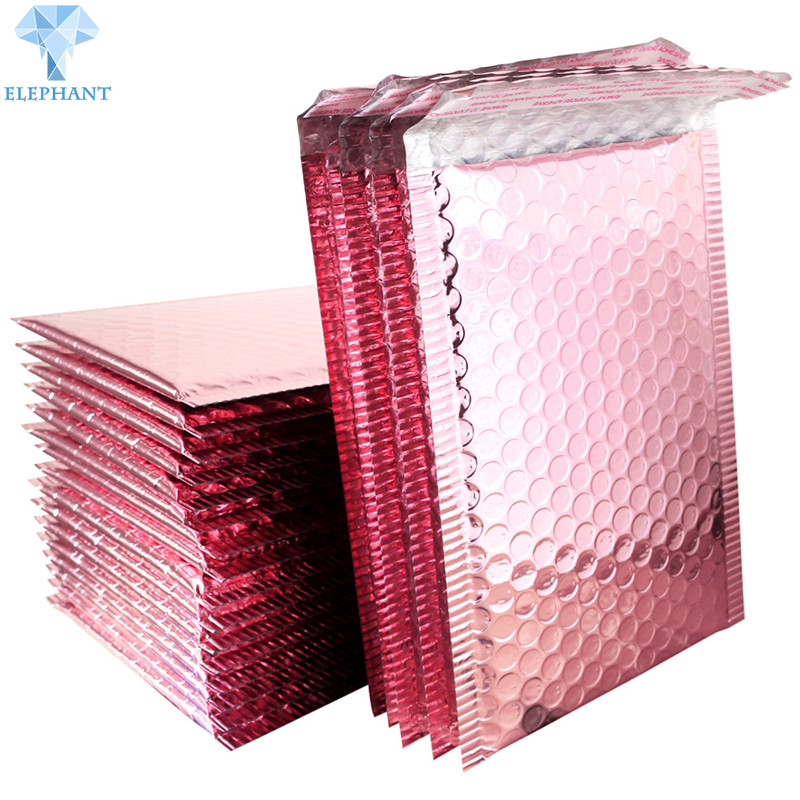 Personalized Pearlescent Film Poly Bubble Mailers Offset Printing