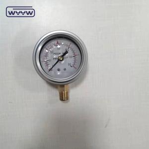 China Customized Stainless Steel Manometer Bourdon Pressure Gauge Brass Thread wholesale