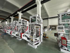 China PE PP Gussets Machine Sanitary Napkin Bags Rewinding Diameter 600mm wholesale