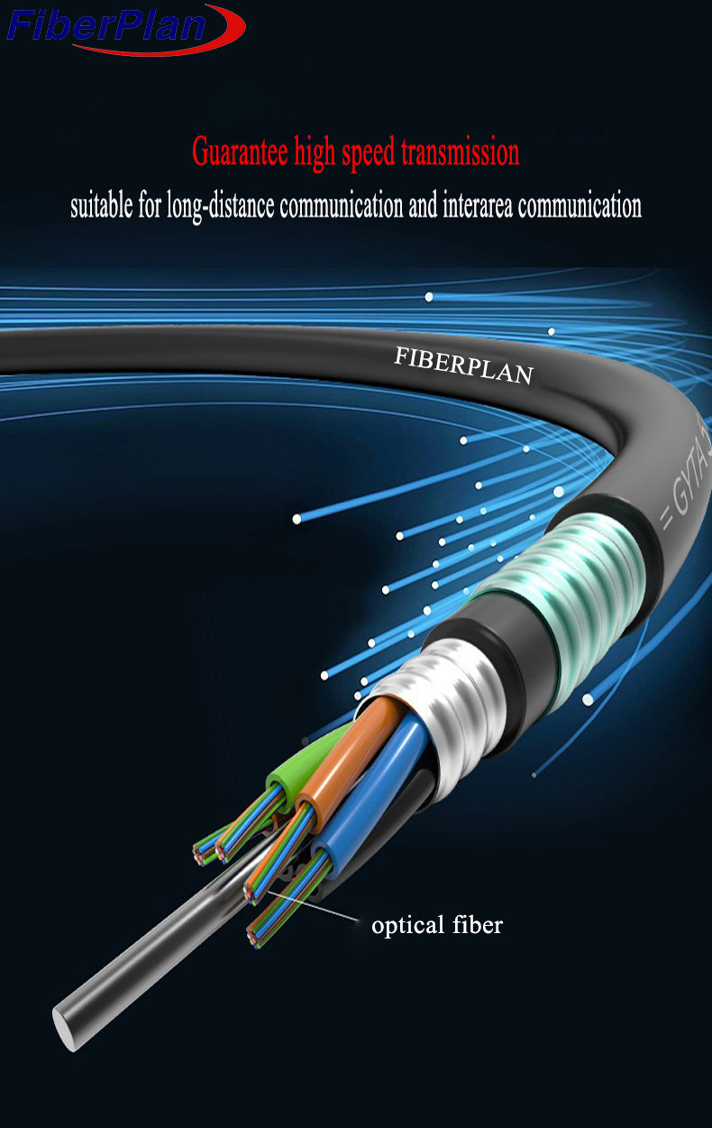 GYTA53 Direct Burial Cable Double Armored Double Sheathed Outdoor Optical Cable