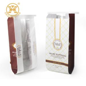 China OEM Printing Logo Resealable Paper Bags With Window on sale