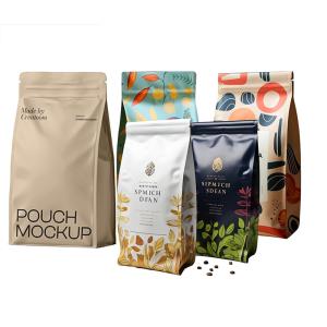 China 3kg 5kg 20kg 2lb Eco-Friendly Bottom Coffee Bean Bag With Valve wholesale