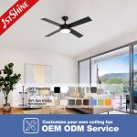 Electric 52 Inches Living Room 16W Decorative MDF Blades Ceiling Fan Light with