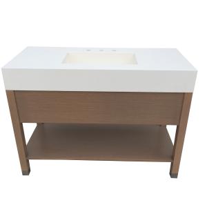 China Freestanding plywood hotel bathroom vanity/bathroom cabinet wholesale
