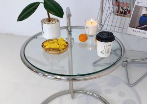 China 60cm Stainless Steel Glass Coffee Table Transparent Lift Top Cocktail Table wholesale