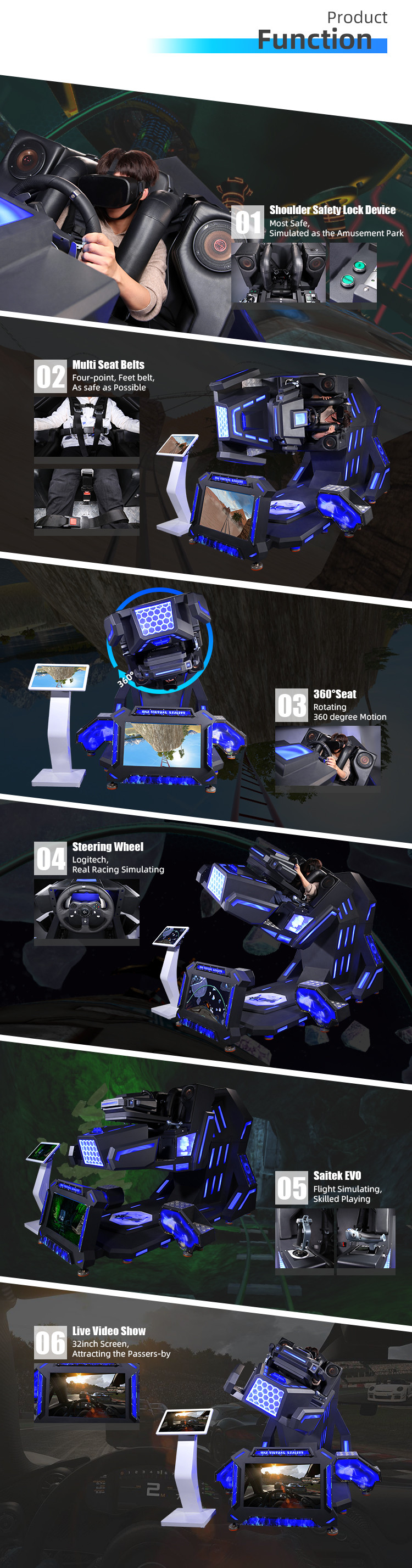 Vr Car Driving Simulator With Vr Headset For Sim Racing