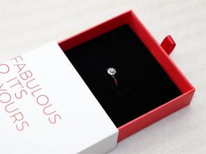 China EVA Insert Ribbon Custom Logo Drawer Paper Packing Box For Jewelry wholesale