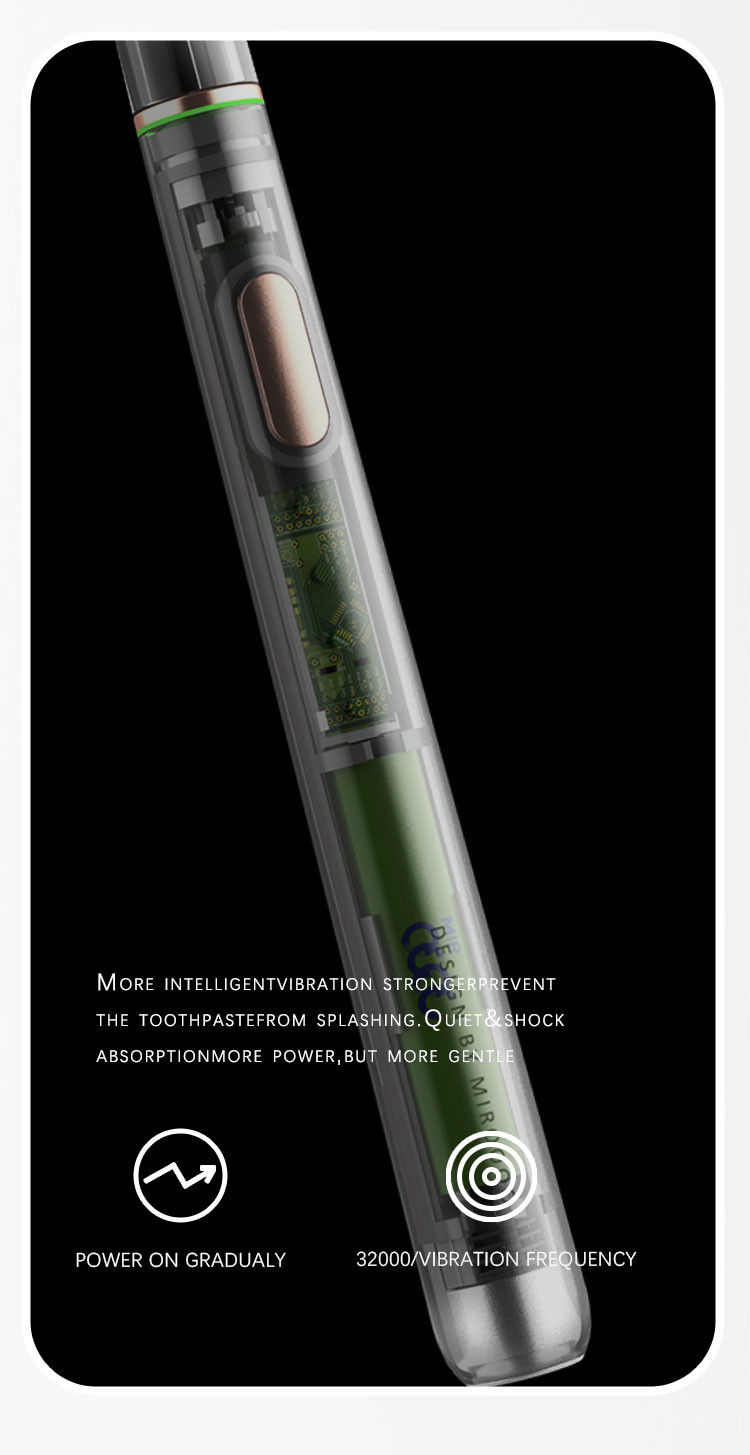 Custom LOGO Rechargeable Sonic Electric Toothbrush Battery Powered Waterproof