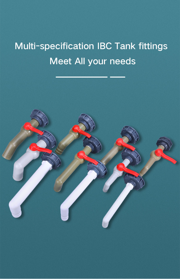 IBC Water Tank Valve Fittings in PE Plastic Type for Garden Irrigation Connector Sample