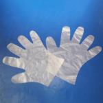 Customizable Thickness Disposable PE Gloves , Disposable Clear Plastic Gloves