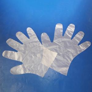 China Customizable Thickness Disposable PE Gloves , Disposable Clear Plastic Gloves wholesale