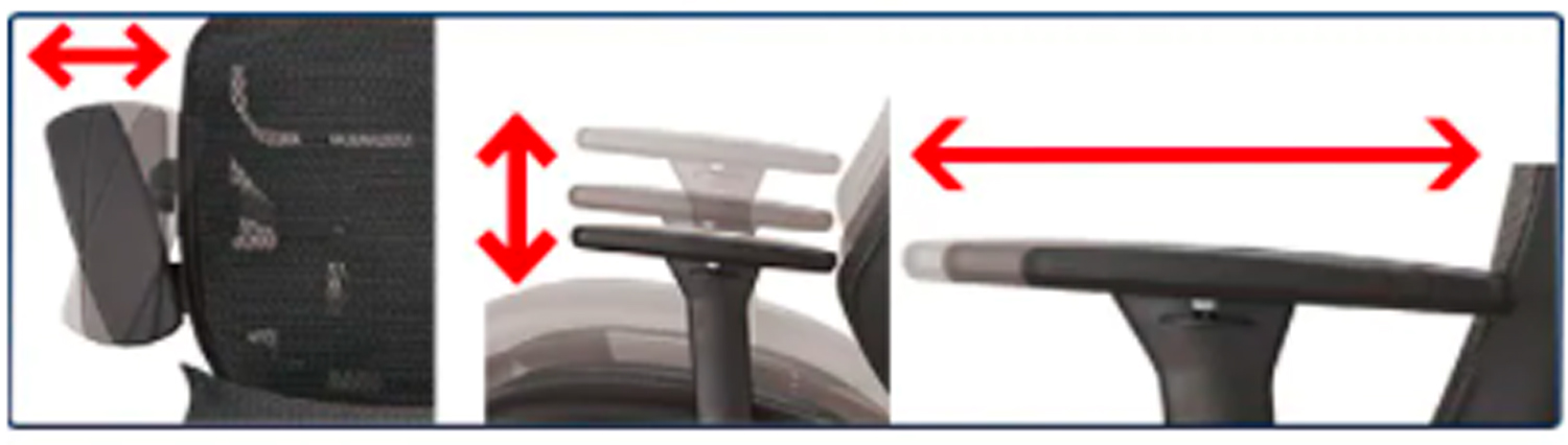 back Full Mesh Office Executive Chair with 73*77*117-126.5cm Size and Ergonomic Design