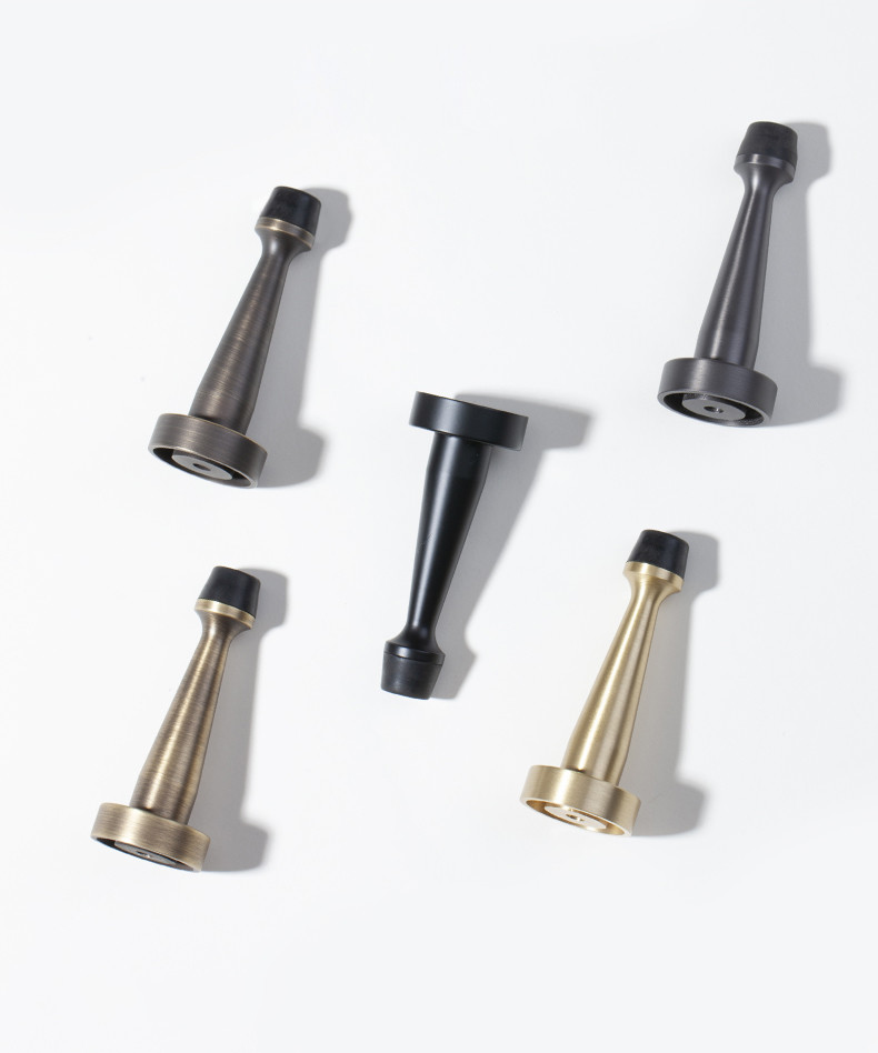 Indoor Anti Collision Brass Door Stopper strong magnetic 49mm 84mm