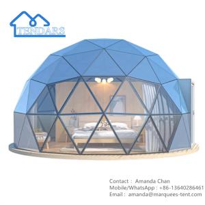 China Custom Size Large Glamping Dome Tent Hotel Style For Family Camping wholesale