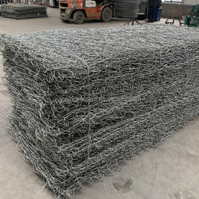 Marine and Seawall Protection Galvanized 2x1x1m Gabion Wall Basket Mattress Cage 60x80mm