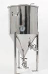 Movable 7 Gallon Stainless Steel Conical Fermenter