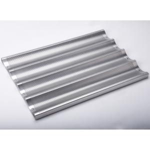 China 26*18 inch aluminum nonstick baguette pan baguette baking tray bandejas para baguette aluminum french bread pan wholesale