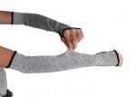 Outdoor Grey Cut Proof Work Gloves Arm Guard Sleeve HPPE Material
