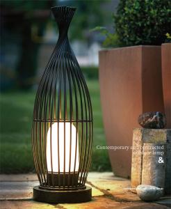 China 18W Landscape Outdoor Led Lawn Lights Fixtures Luxury Bird Cage Shaped 6000K 300x750mm wholesale