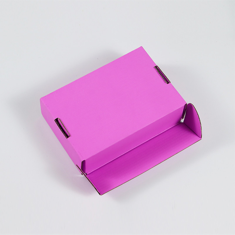 Sakura Pink Kraft Paper Corrugated Storage Box For Travel / Storage