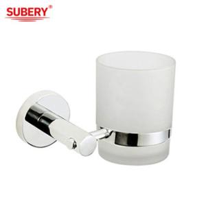 China Single Tumbler Holder SUS304 Glass Bathroom accessories OEM ODM classical round wholesale
