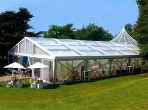 China Wind Load 120km/H Outdoor Wedding Tent With Wooden Flooring wholesale