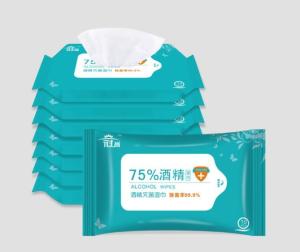 China Anti Bacteria Sterilized Wet Wipes No Hand Wash Removable 75% Alcohol Wet Wipes wholesale