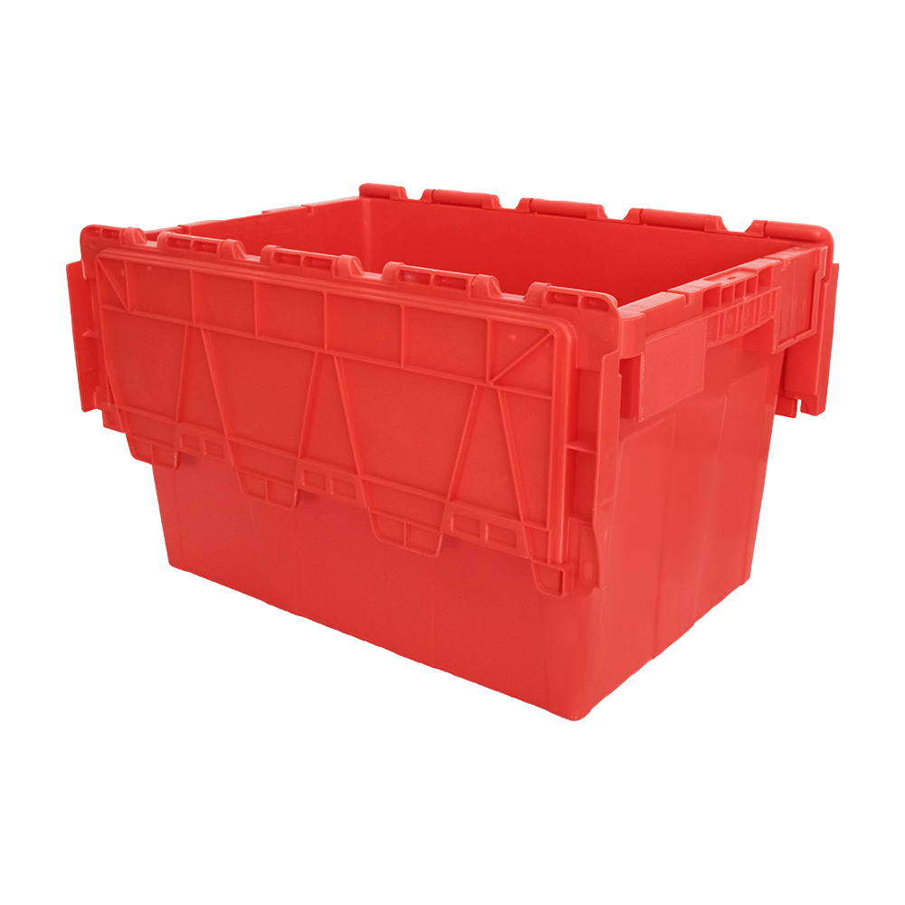 Customized Color Attached Lid Container for Stackable Distribution Solution