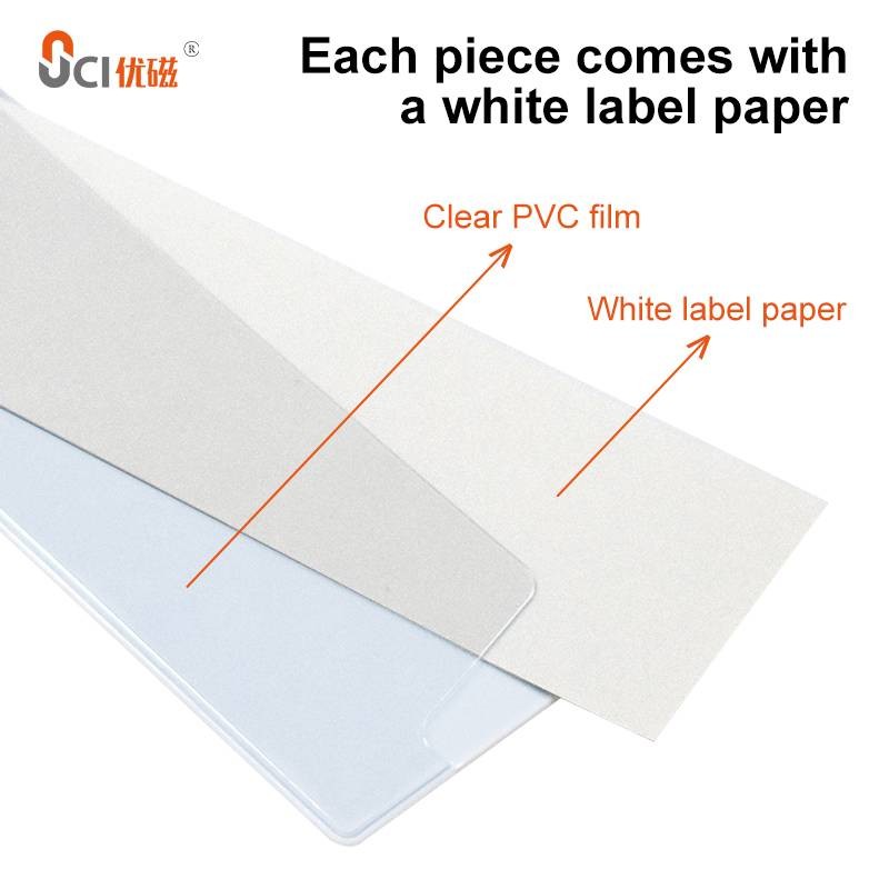 Plastic Adhesive Label Holders For Binders 150*50mm 100*30mm