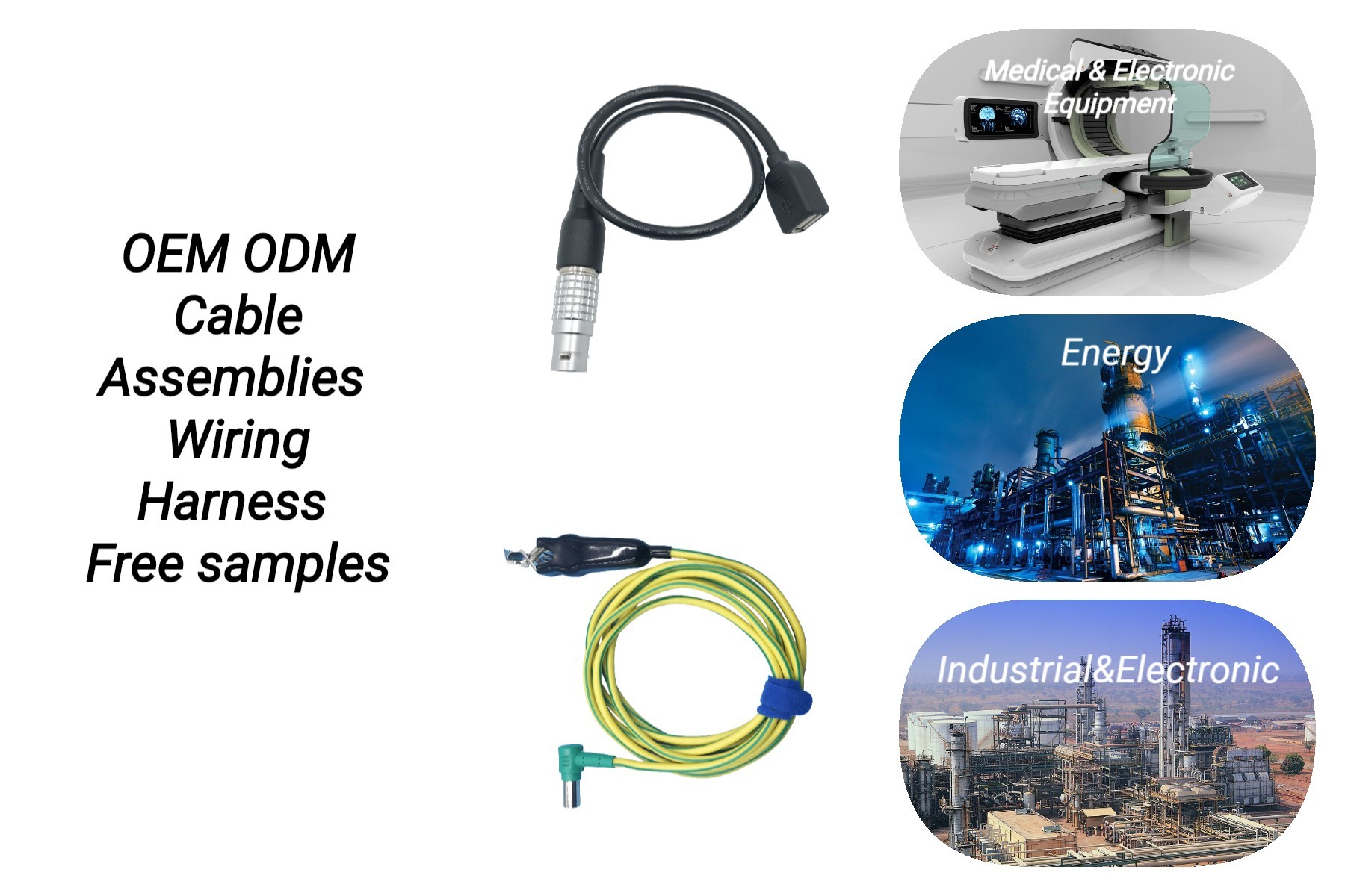 TPE Copper Custom Cable Assemblies 2 4 5 Core Shielded Cable