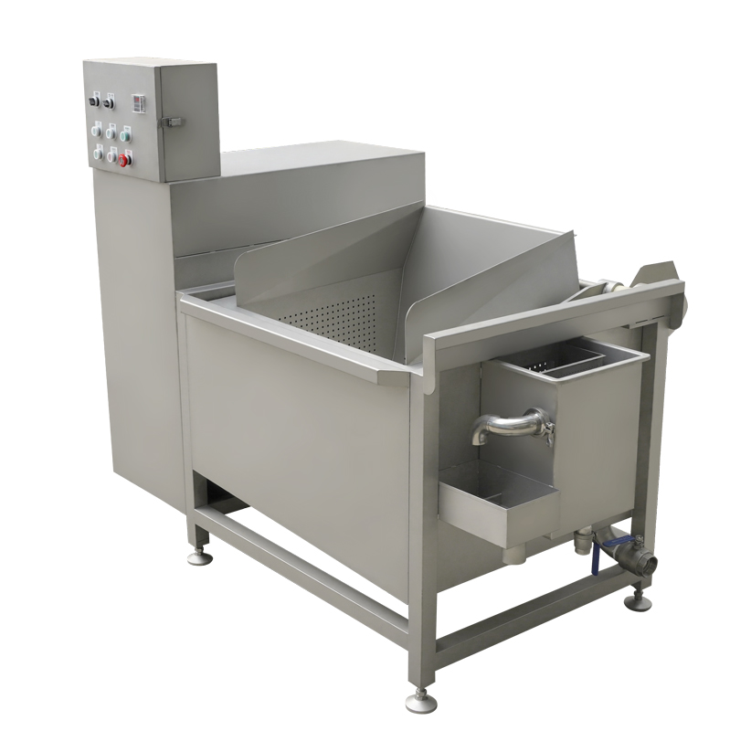 Industrial Stainless Steel Ozone Fruit And Vegetable Washer 2.2KW 500KG/H