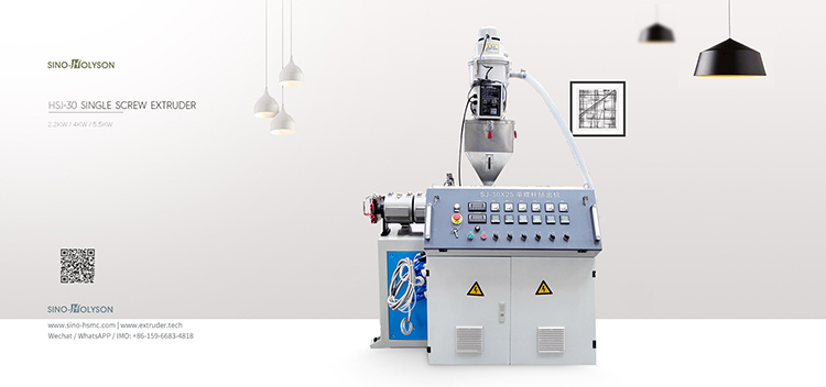 CE ISO9001 Single Screw Plastic Extruder Machine 75 Rpm