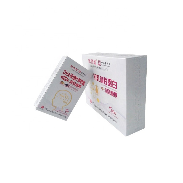 Pantone Color Paper Packaging Box ISO9001 For Healthcare Products