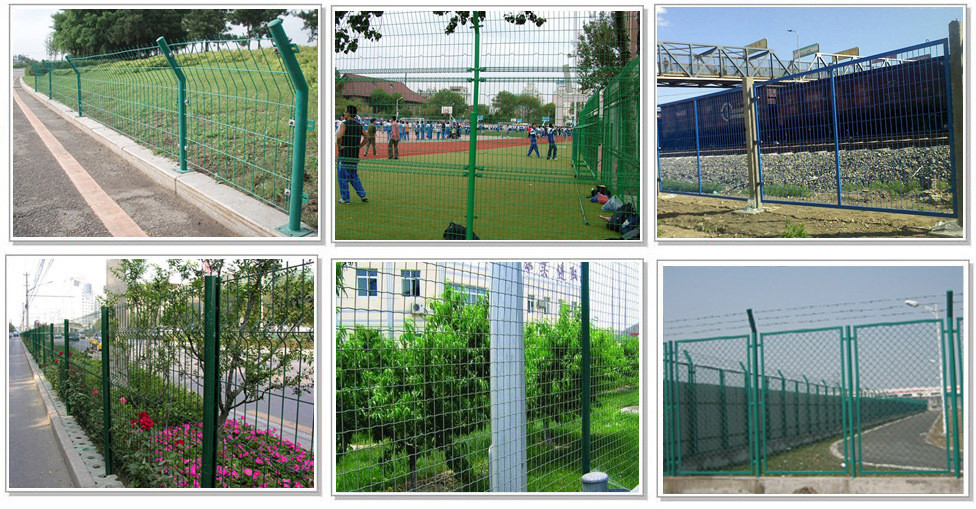 Vinyl Coated Chain Link Fence , Garden Fence Panels With 0.5--5.0m Width