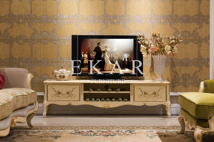 Home Furniture Western-Style Modern Tv Stand Modern Recycle Wood Tv Stand