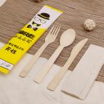 BBQ Biodegradable Disposable Tableware Eco Friendly Birch Wooden Eating Utensils