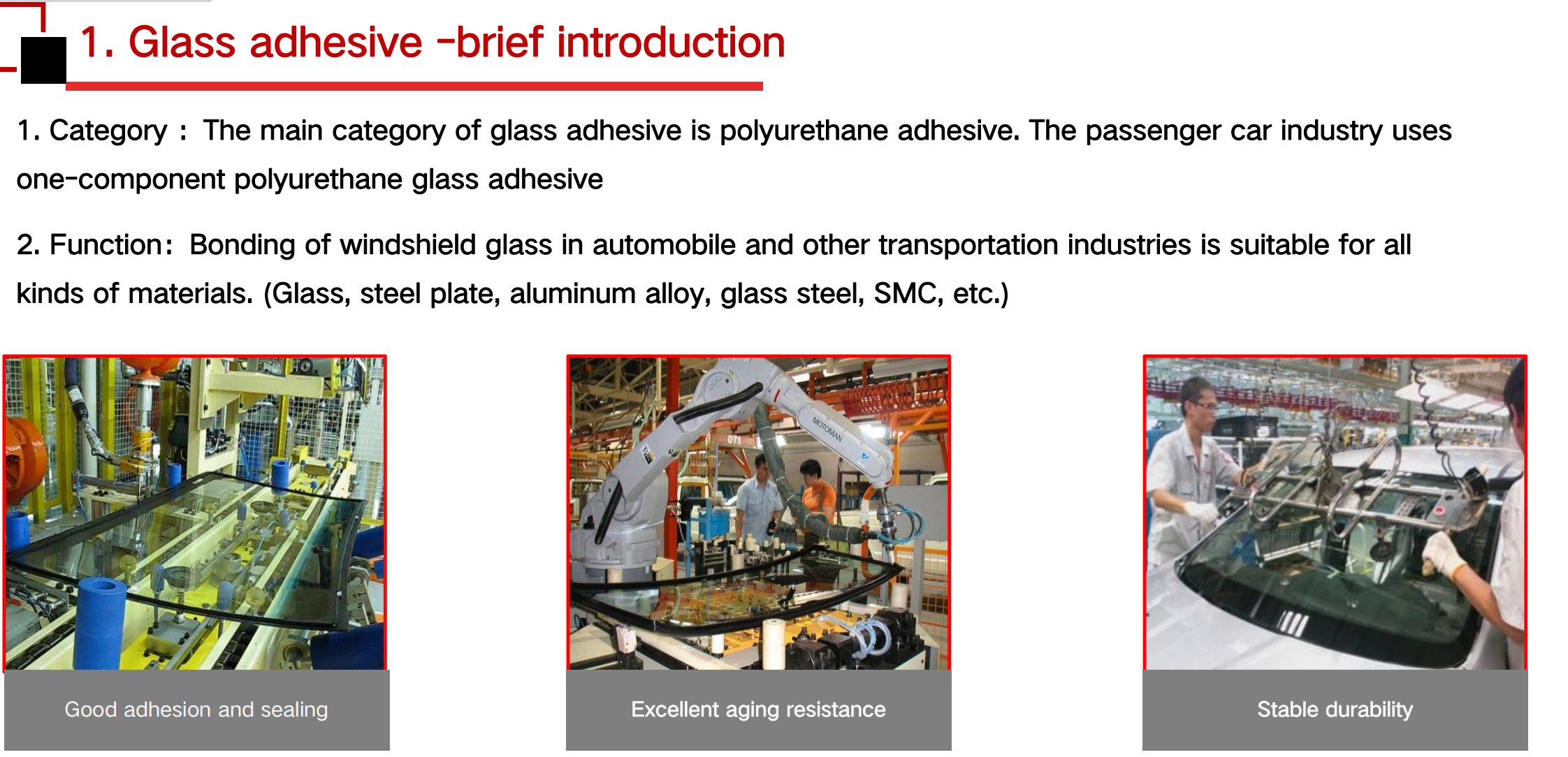 8965 One component PU Polyurethane Windshield Adhesive , automotive glass bonding sealant adhesive