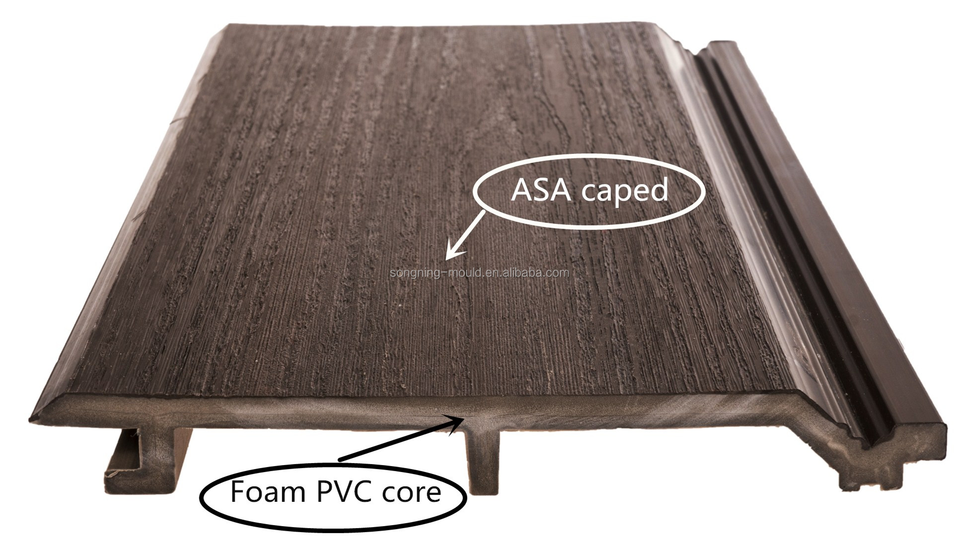 DIY Retaining Wall Decor with Wood Plastic Composite Board White WPC Panel 100mm*10mm