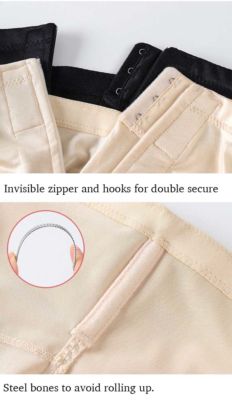Xxs Zipper High Waist Trainer Shaper Tummy Control Corset Plus Size Seamless Shaping Pants
