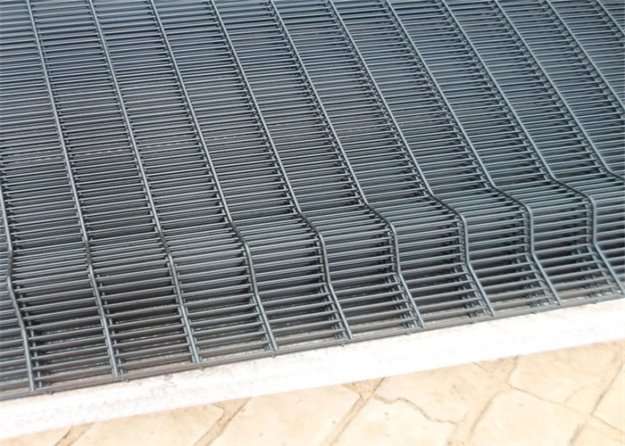 Grey Colour 358 Fence Security Wire Mesh Fence PVC Coated / Galvanized 4 . 0 MM Wire Diameter