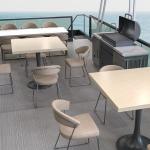 OEM Aluminum Luxury Pontoon Houseboats 30 People Floating Restaurant Houseboat