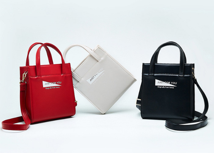 Crazy Horse Vintage Pu Leather Tote Bag 19 * 18 * 6cm With Long Shoulder Strap