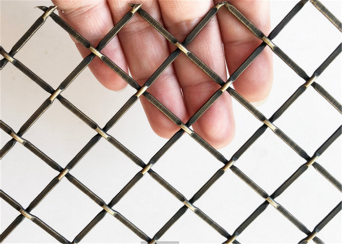 Architectural Woven Decorative Wire Mesh For Building Facades Claddings