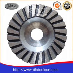 China Light Weight 100-180mm Turbo Concrete Grinding Wheel With Aluminium Core wholesale