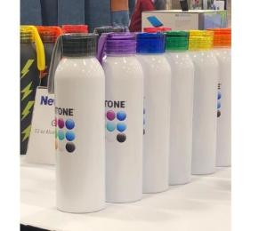 China Promotional Aluminum Sports Water Bottle 650ML BPA Free With TPR Handle wholesale