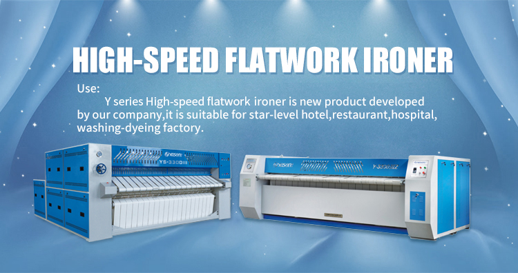 Flatwork Ironing Machine speed Laundry Equipment 0.75-2.2 Power 1500kg-4350kg Capacity