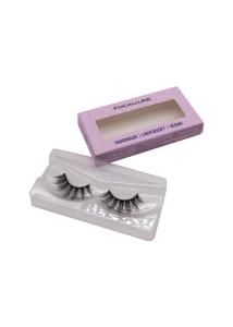 China Eyelashes Cardboard Paper Printed Cosmetic Boxes 300Gsm With Window wholesale