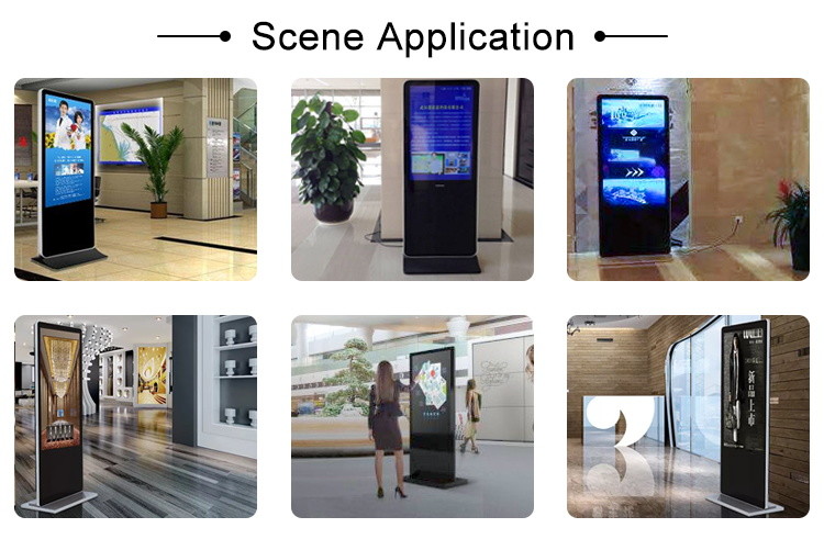 Black HD Screen Indoor Digital Advertising Display USB Powered For Pharmacy